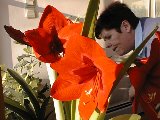 Ilse mit Topfblumen